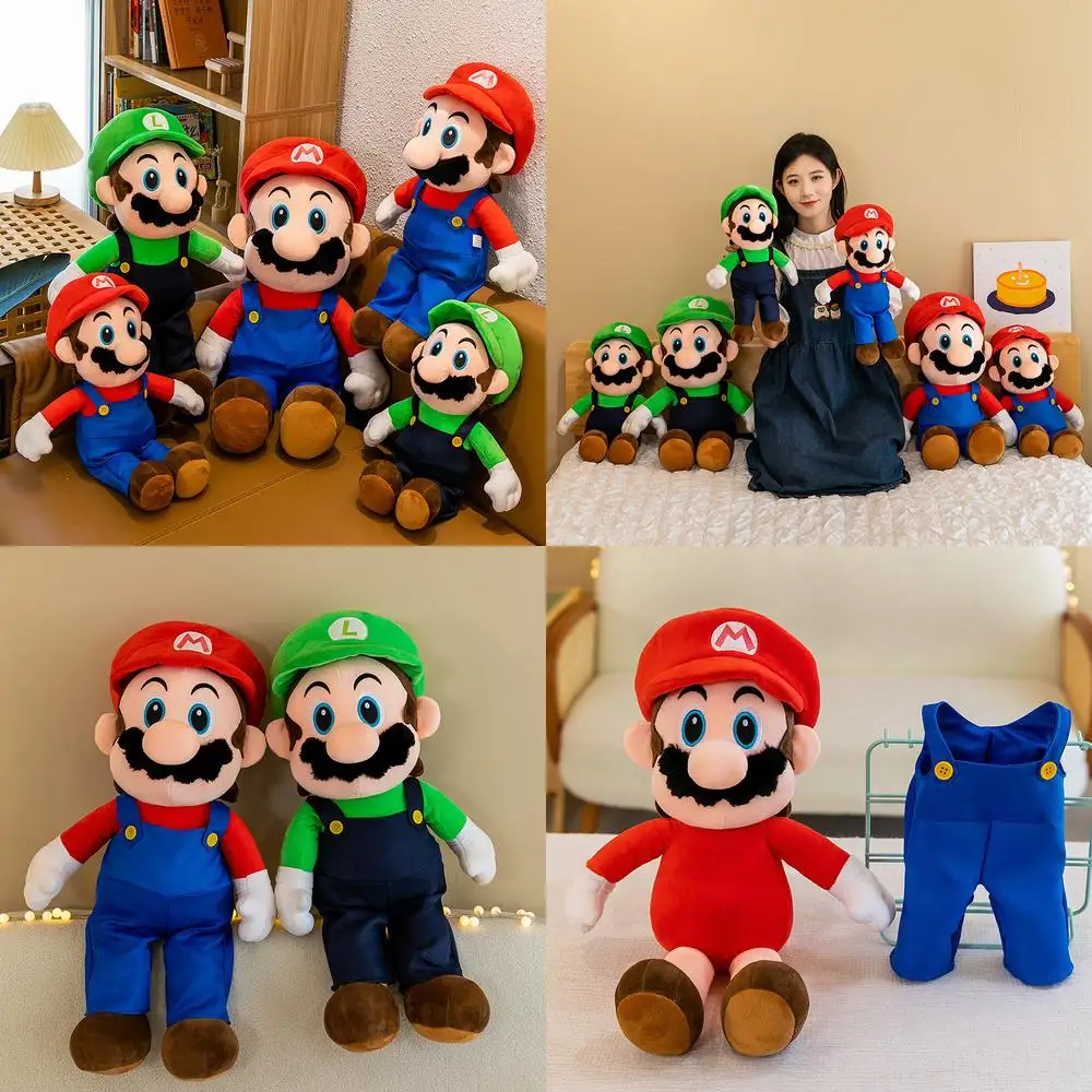 

Kawaii Mario плюшевая игрушка серии Марио мягкая кукла детский подарок на день рождения мягкая наполненная кукла для детей воспроизведение времени и призов