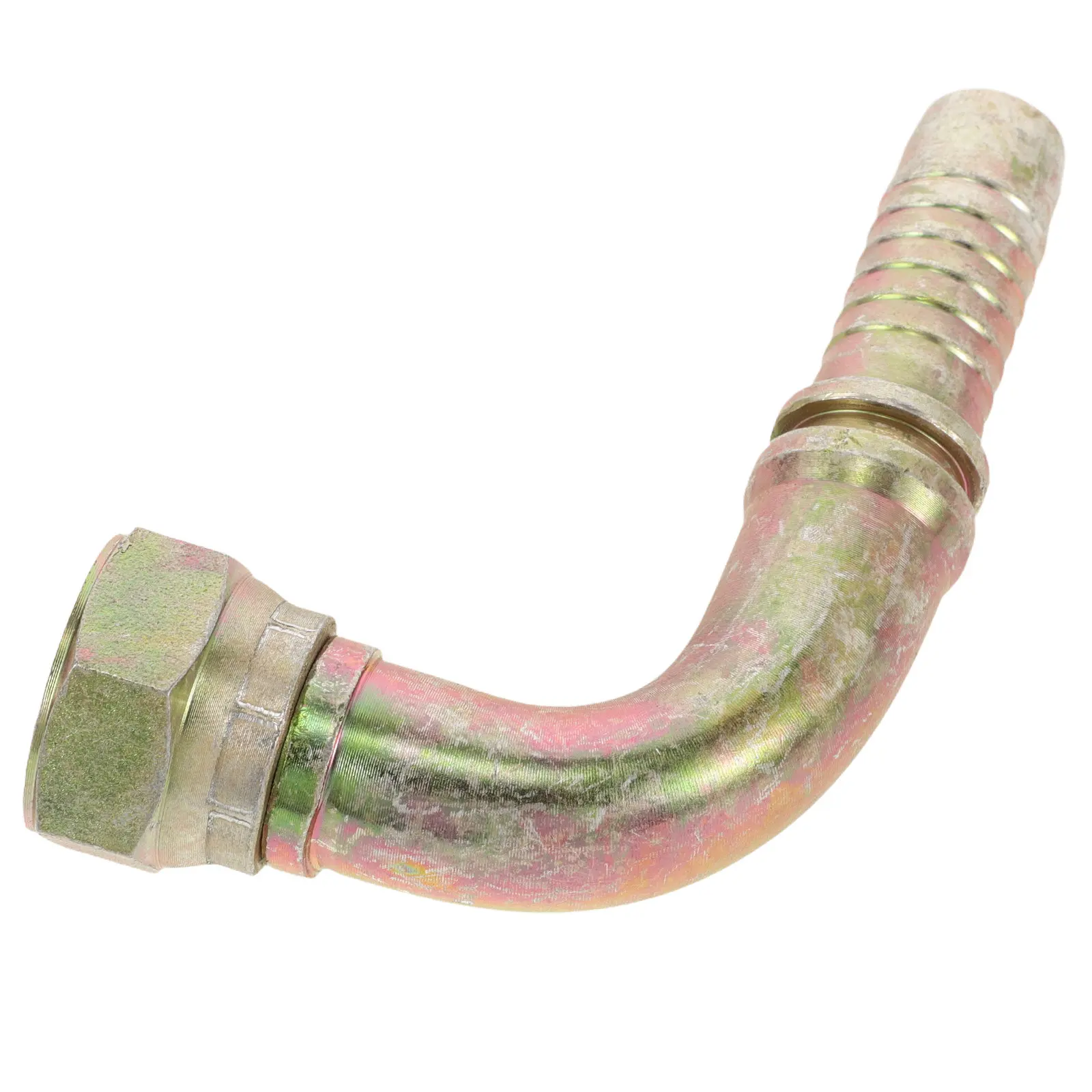 Oil Line Connector Internal Thread Clamp High Pressure Hose Transition Joint Press Fit Quick Install Curved Nozzle Hose
