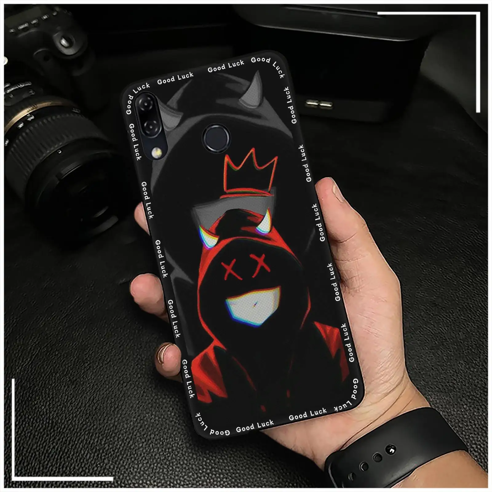 Caixa de telefone impermeável com design graffiti para asus zenfone 5, ze620kl/zs620kl, design bonito e moda, tpu case