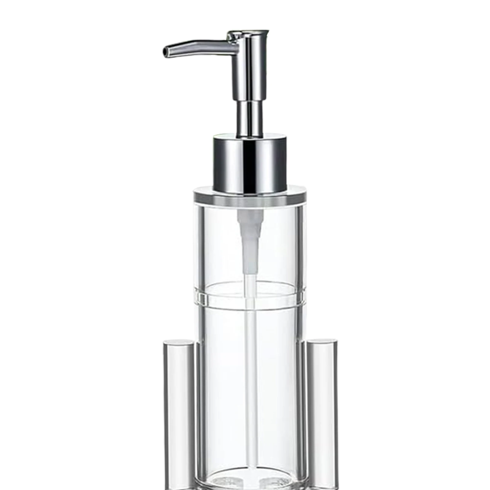 

Christmas Soap Dispenser Clear Nutcracker Soap Dispenser Xmas Decorative Lotion Container for Bathroom & Kitchen Decor