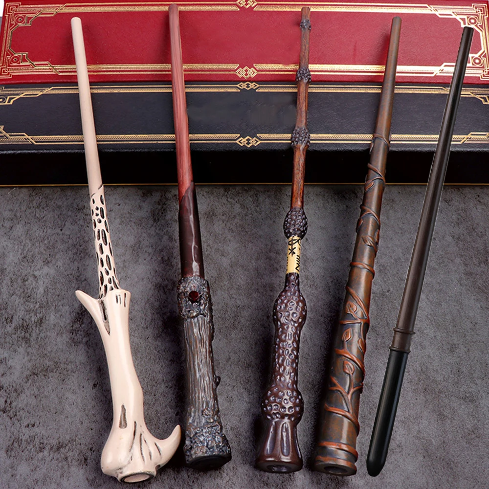 

2pcs Halloween Wizard Wand, Wizard Wand Hand Carved Wand Halloween Wand Props for Halloween Christmas Cosplay