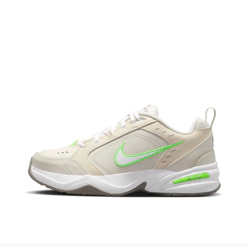 

Nike Air Monarch 4 Men's Running Shoes, Non Slip, Low Cut, Popular, Trendy Sneakers, Beige and Green