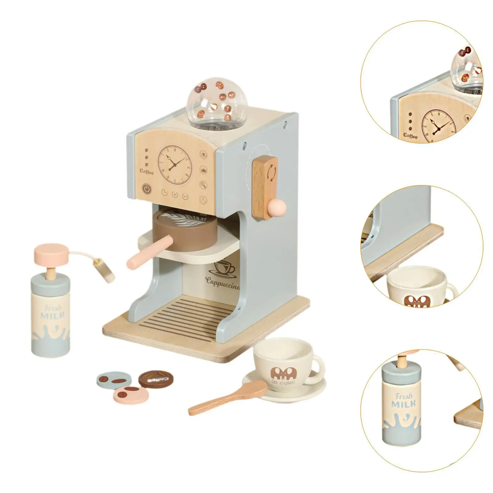 Simulation Coffee Machine Toy Role Play Fun Set for Girl Boys Kids Toddlers