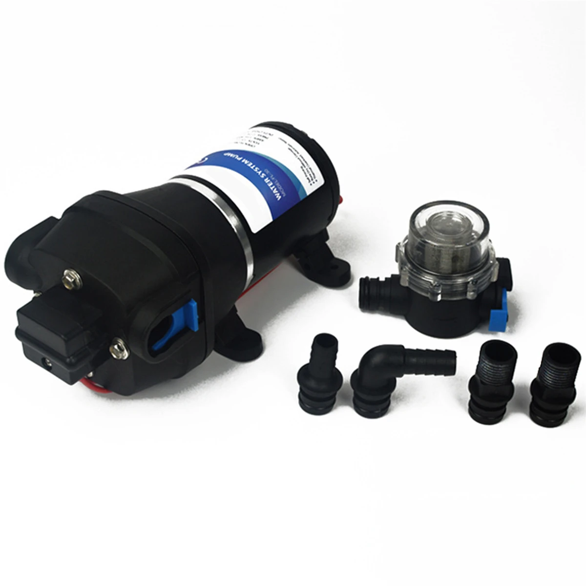 

12V Diaphragm High Pressure Water Pump Self Suction 3m Garden Lawn Atomization Booster Aquarium Water Supply Pressurization 1Set
