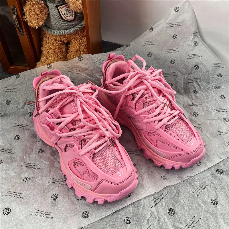 New Design Chunky Sneakers for Women Shoes 2022 Women\'s Colorful Shoes Breathable Lightweight Ladies Dad Shoes Female Footwear