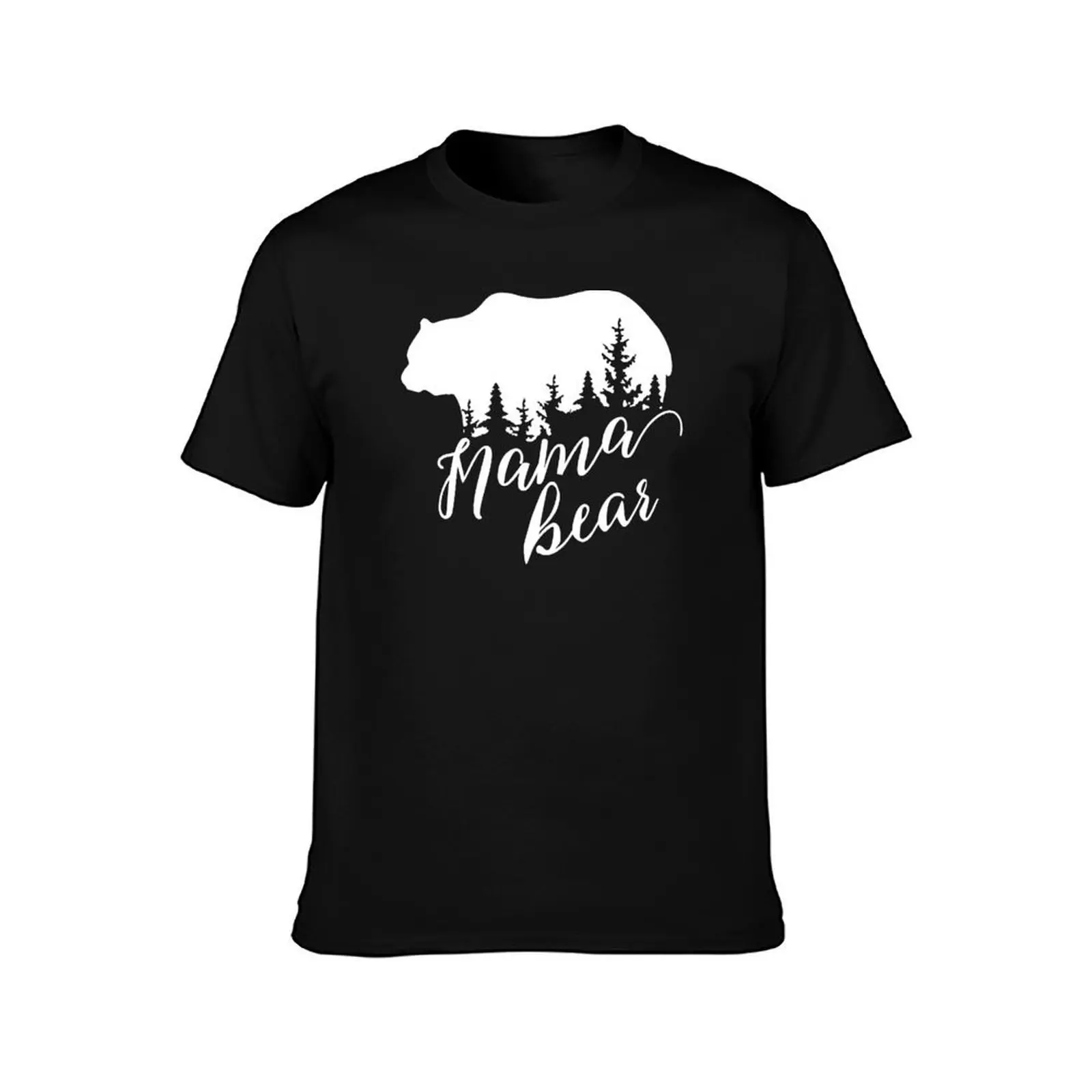 Mama Bear Purple OR Blue Forest Mask T-Shirt Casual Fashion Print Tee Top T-Shirt