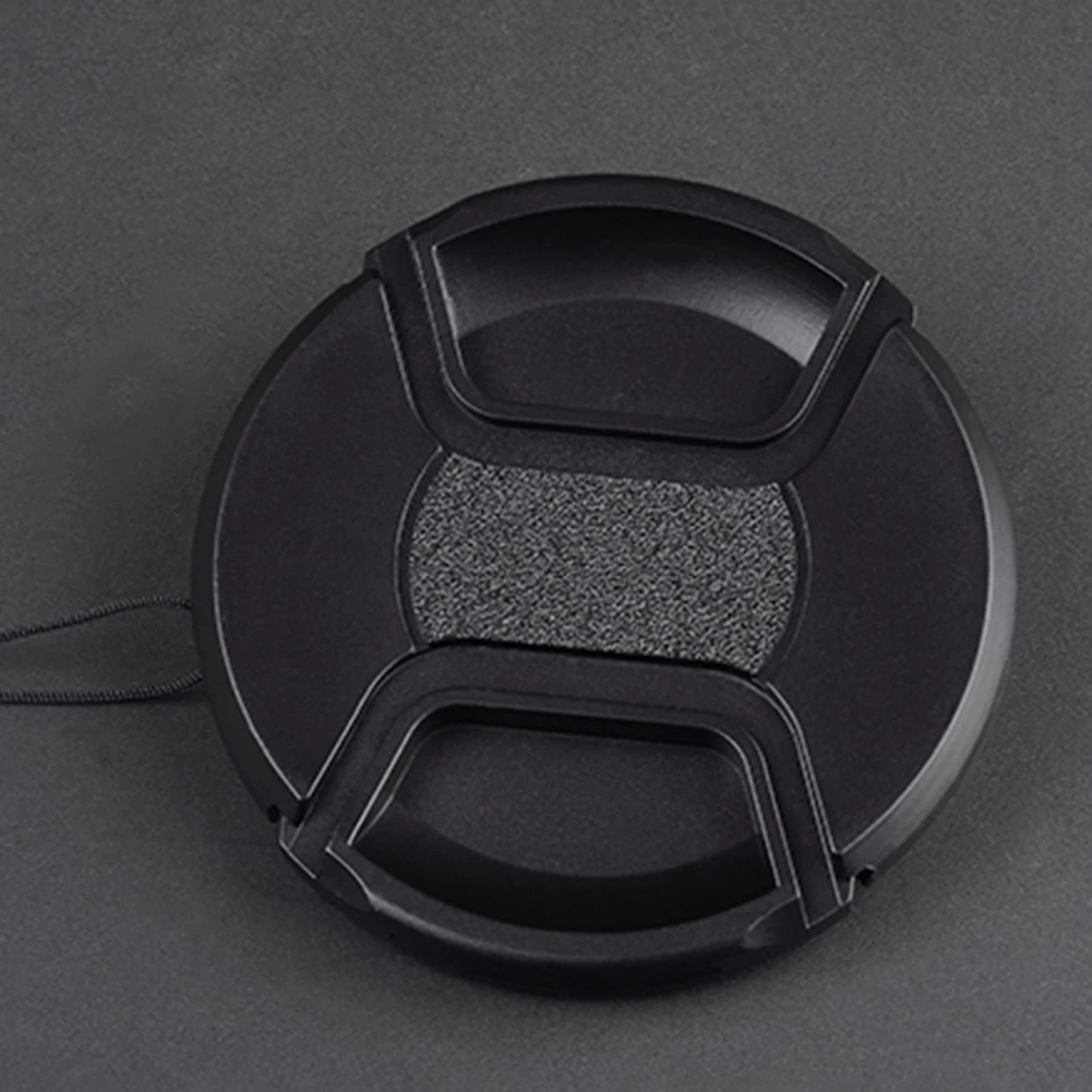 Tapa de lente de cámara para Canon, Sony, Nikon, 49/52/55/58/62/67/72/77mm, tapa a presión, Protector de lente