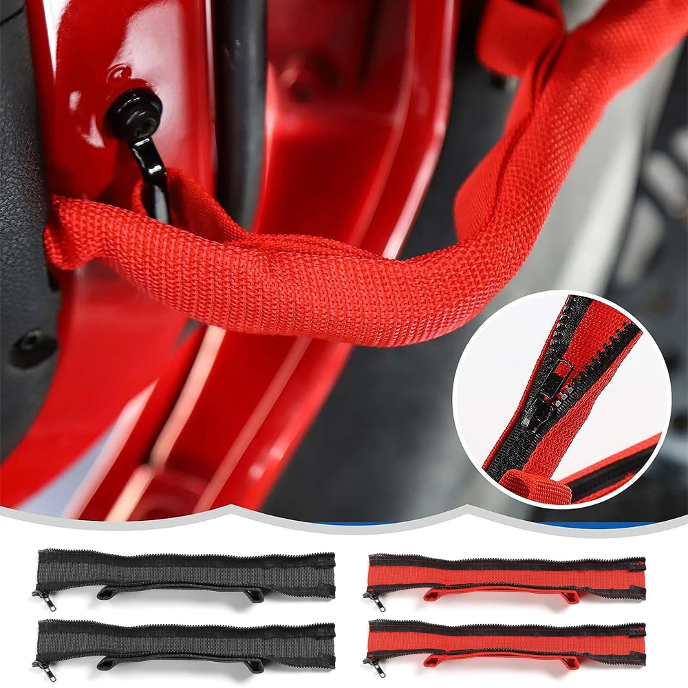 Paski ograniczające drzwi Ogranicznik drzwi skrzydłowych do Jeep Wrangler JK JKU JL JLU Gladiator JT 2007-2024 z wiązkami zabezpieczającymi przewody