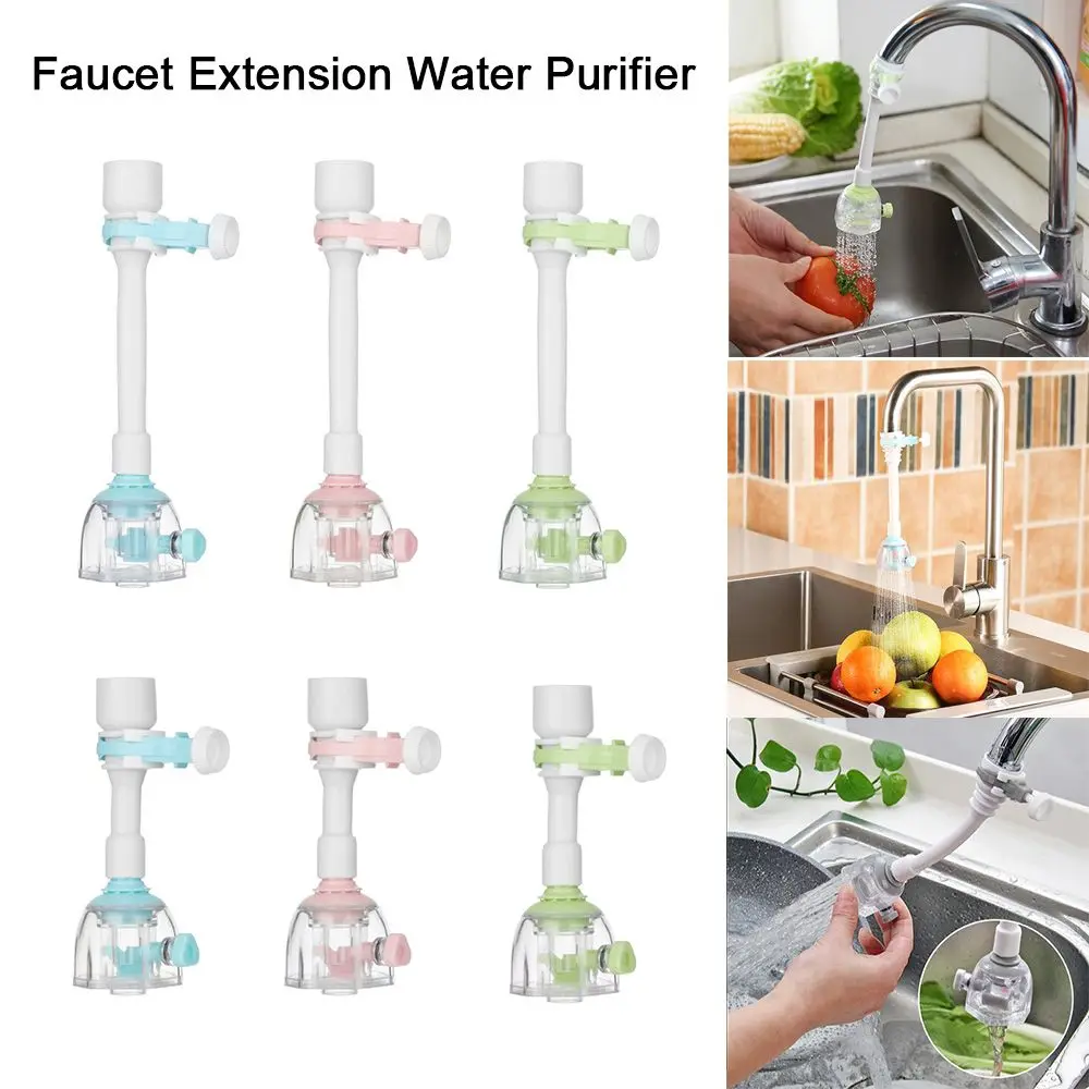 Water-saving Flexible Diffuser Extender Splash-Proof Water Filter Tap Outlet Head Kitchen Faucet Water-tap Extender