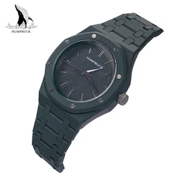 HUMPBUCK-reloj deportivo de cuarzo para hombre, cronógrafo de pulsera militar, informal, resistente al agua, con piloto ligero, nuevo estilo