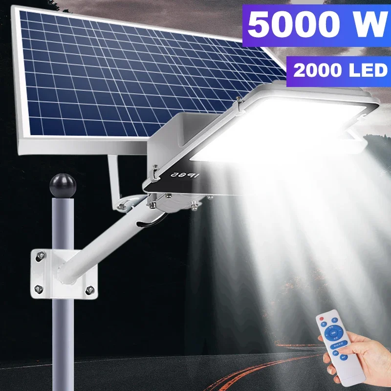 

High power solar street light heavy duty with aluminum Solar Panel with remote control oudoor Garden solar wall Lamp