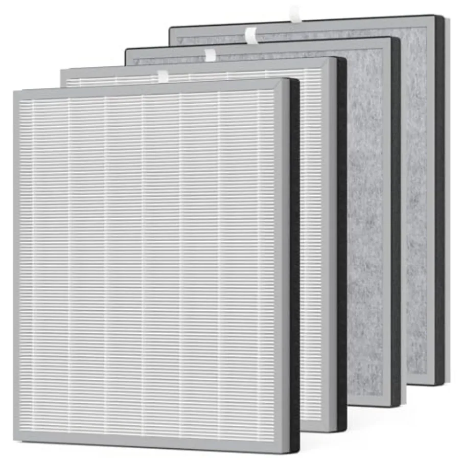 

Комплект из 4 сменных фильтров HE401 для очистителя Shark 4, совместимых с Shark HE401 HE402 HE402AMZ HE405 HE400 HE4FKPET H13 True H