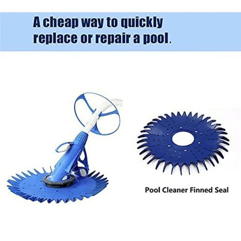 Pool Cleaner Finned Seal Disc Skirt Foot Pad for Zodiac Pool Vacuum Cleaners Replacement W70327 W83275 W72880 Dropshipping