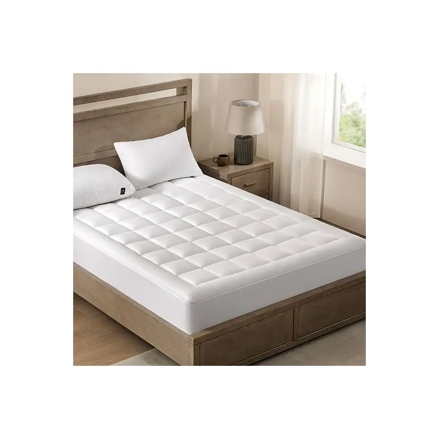 

Queen Size Mattress Topper450GSM Hollow Microfiber, Inch Memory Foam Pillow Top Mattress Pad,Quilted Fitted Mattress Topper with