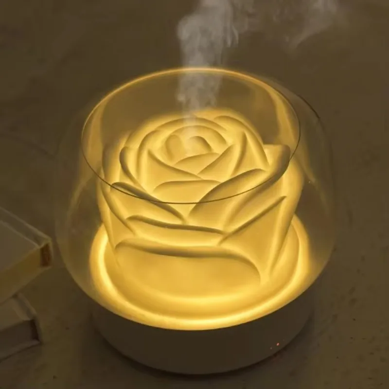 RGB Ultrasonic Aroma Diffuser - 7-Color LED Essential Oil Humidifier, Night Light for Bedroom/Office & Home Spa