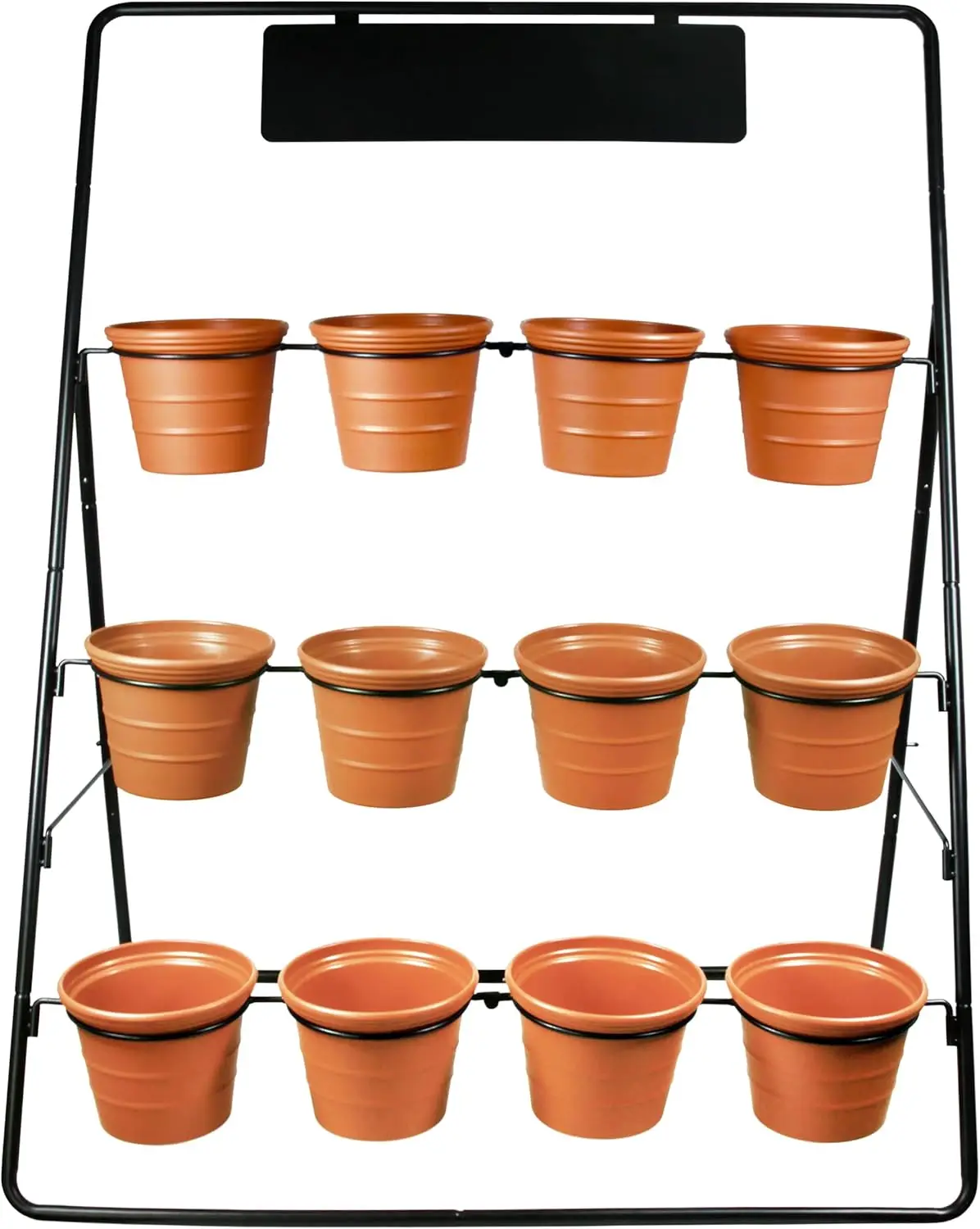 

3-Tier Metal Plant Stand with 12 Pots for Indoor Outdoor Garden Patio Balcony Display