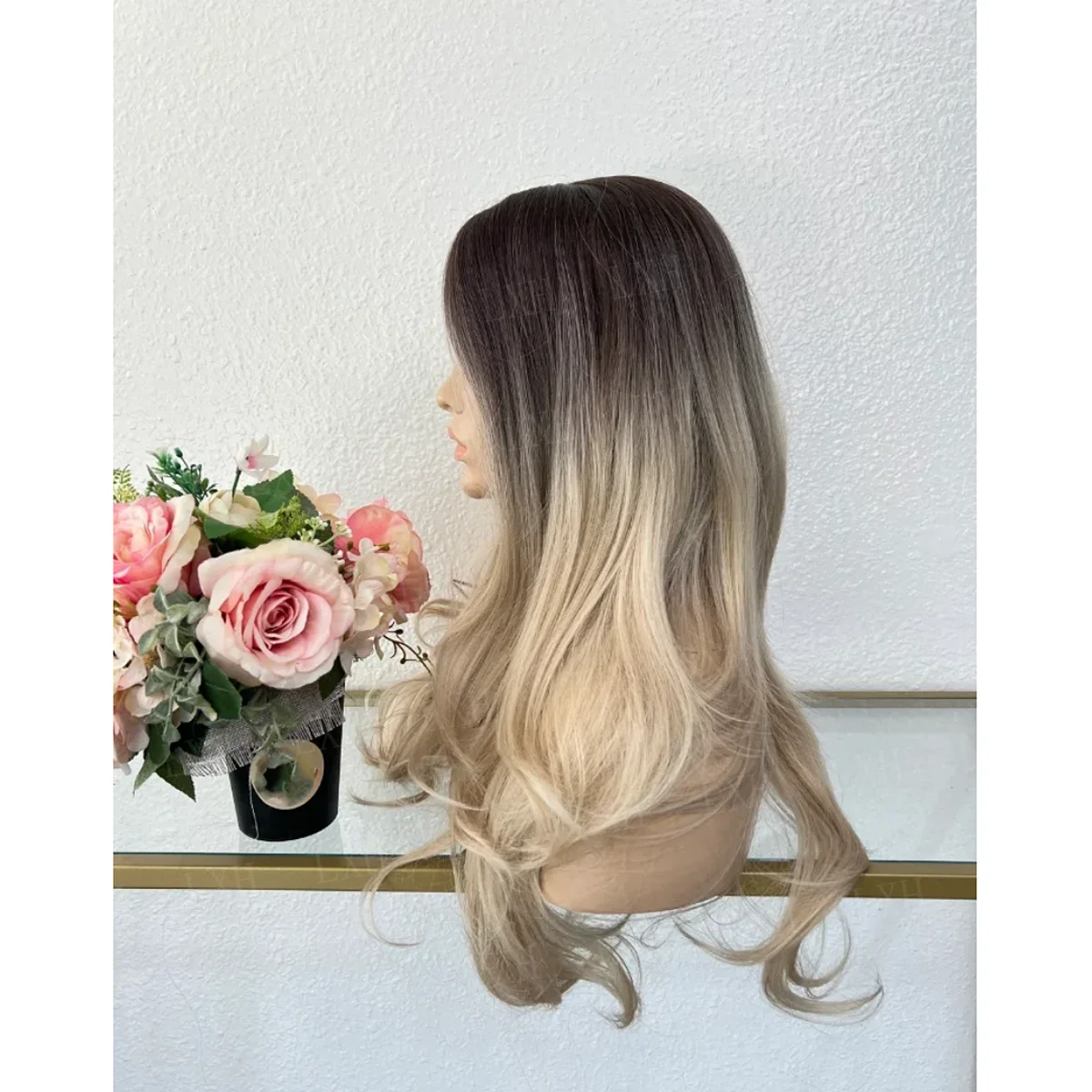 Soft Long 24inch Highlight Blond Body Wave hair HD lace front wig, suitable for women's wig With Baby Hair Heat Resistant wig