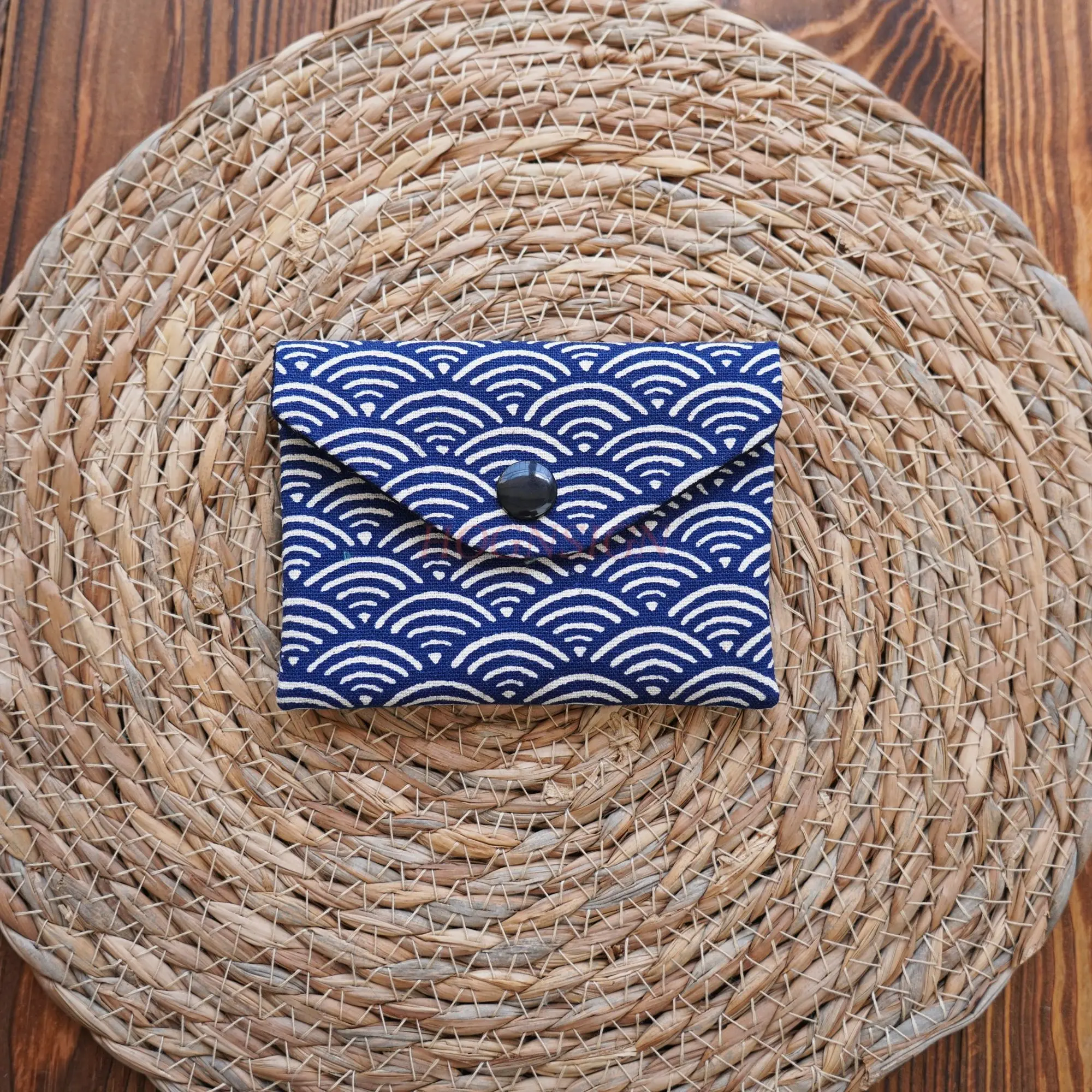 1pcs Original embroidery one piece multifunctional mini driver's license short coin fabric small bag for women ultra-thin card