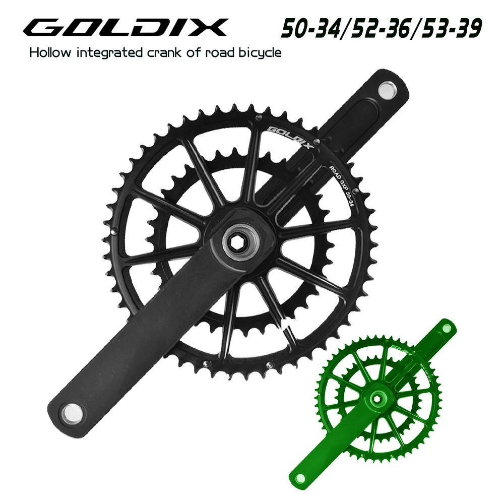 

GOLDIX 50-34T/52-36T/53-39/шоссейный велосипед с ЧПУ, 11-12-скоростной шатун, подходит для трансмиссии SHIMANO SRAM 105 7020 8020