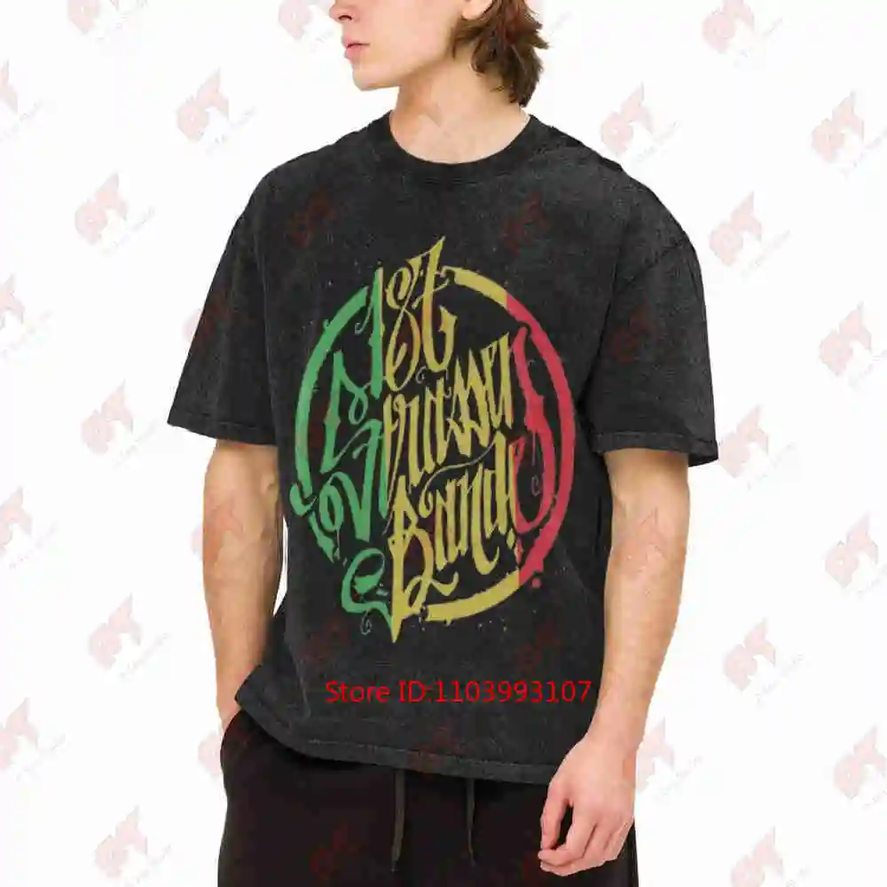 187 Strassenbande Back Print German Vintage Washed Tee Pure Cotton T-Shirt