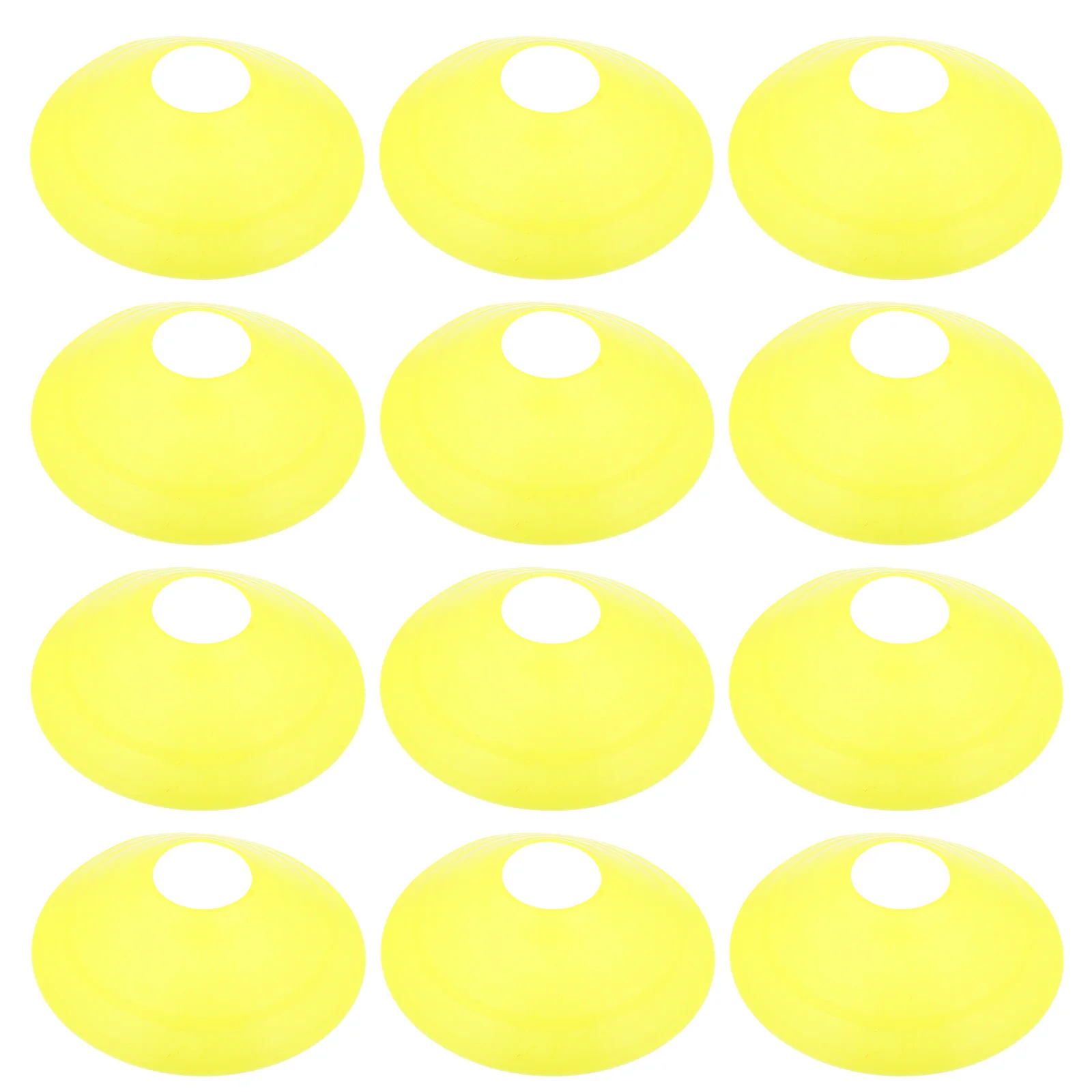 

12 Pcs Agility Cones Portable Soccer Obstacle Marker for Yellow Professional Plastic Sports