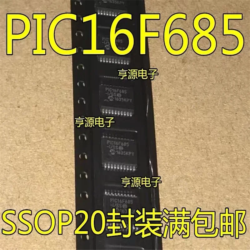 1-10PCS Free Shipping PIC16F685-I/SS PIC16F685 SSOP20