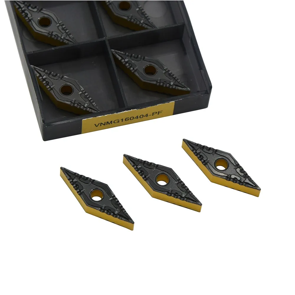 

10 шт. VNMG160404-PF VNMG331-PF лезвия твердосплавные токарные вставки режущие инструменты детали держателя расточной оправки для токарного станка с ЧПУ
