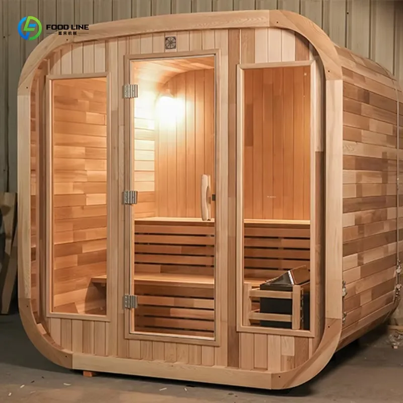 Customized Multi-size Outdoor Wooden Sauna Bucket, Customizable Household Wet & Dry Steam Room