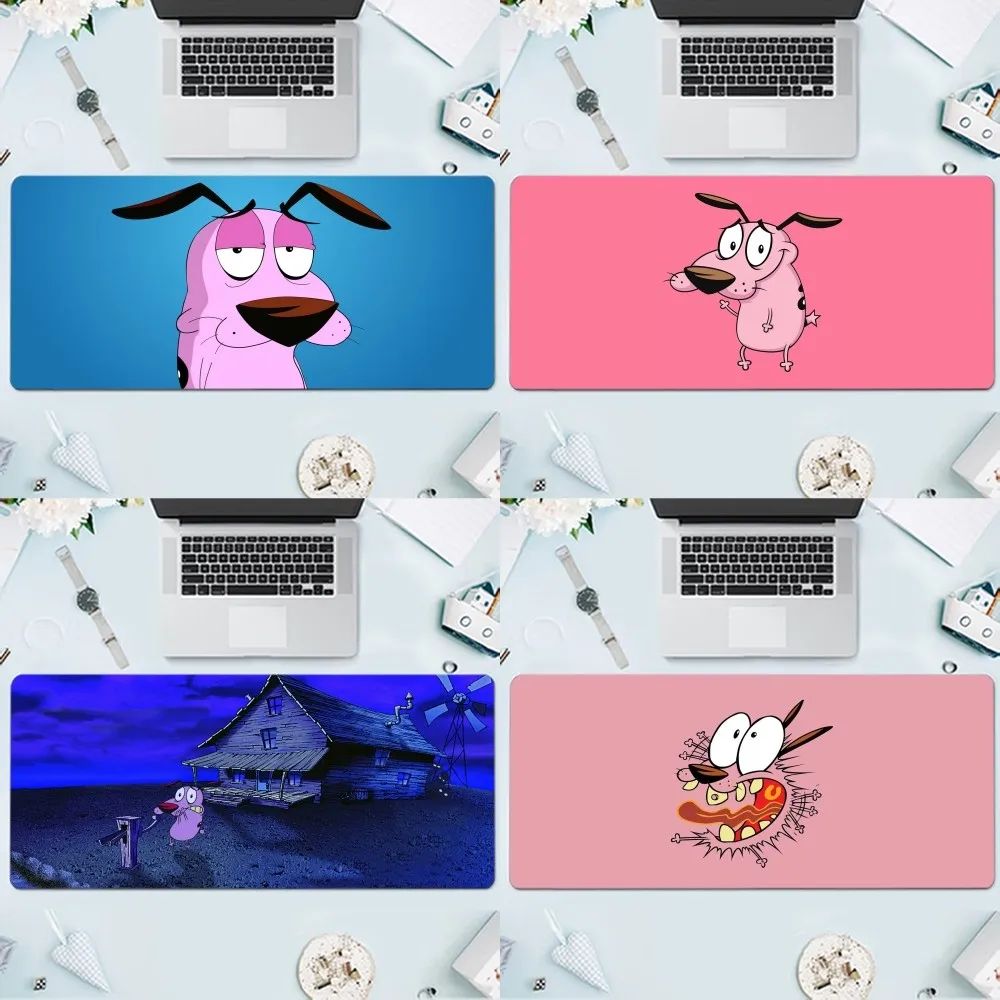 C-Courage The Cowardly Dog Mousepad Large Gaming Compute Gamer PC Keyboard Mouse Mat