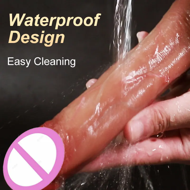 Realistischer Dildo-Vibrator, Penis-Teleskop-Massagegerät, vibrierende weibliche Fernbedienung, Masturbation, großer Penis mit Saugnapf