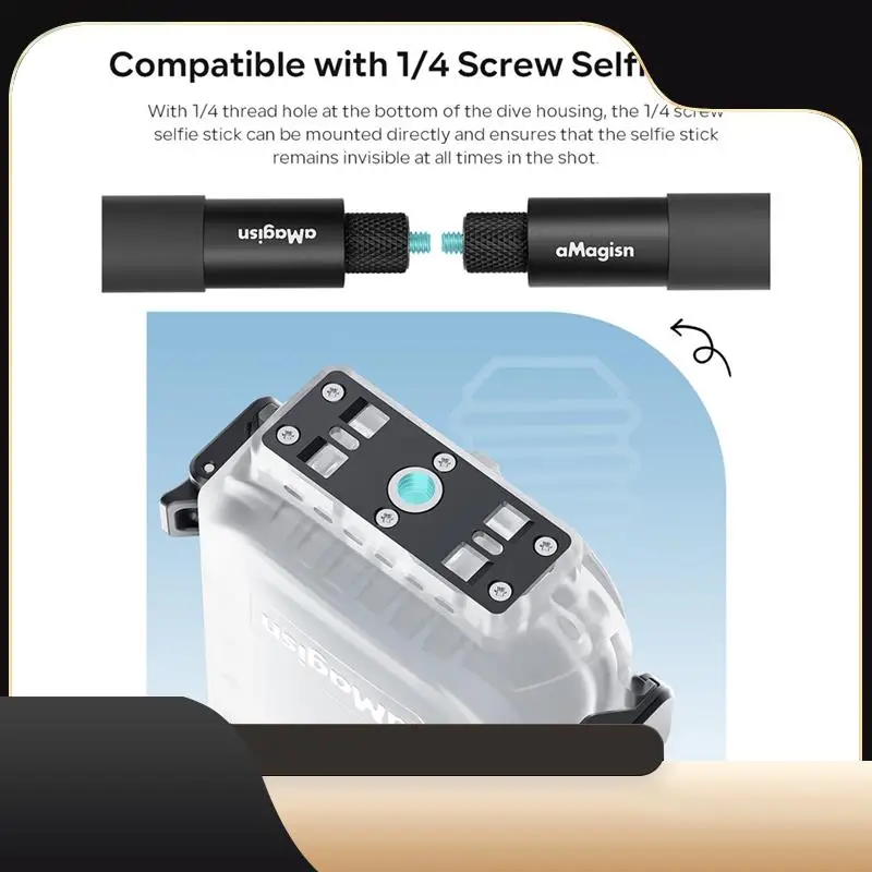 

AMAGISN 50M Waterproof Invisible Dive Case Waterproof Housing Cover For Insta360 X4 Action Camera Accessories Anti-Scratch-T44C