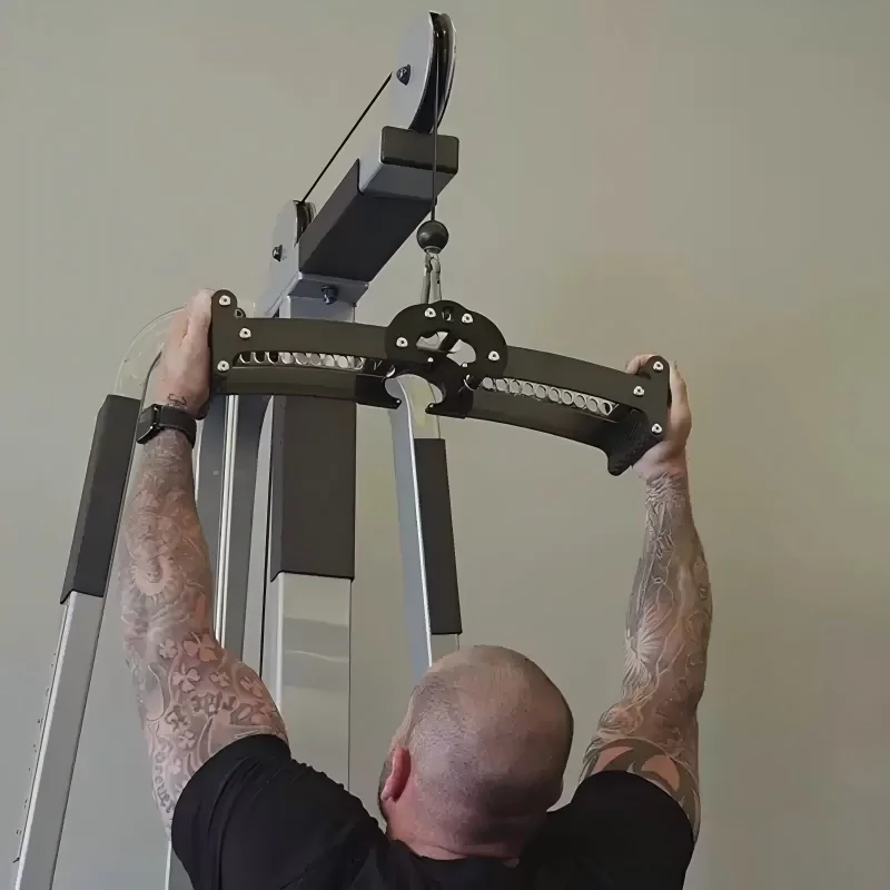 Gym Fitness Accessories Multifunctional Barbell Converter with High Pull Low Pull Handles and Rowing Handle Function