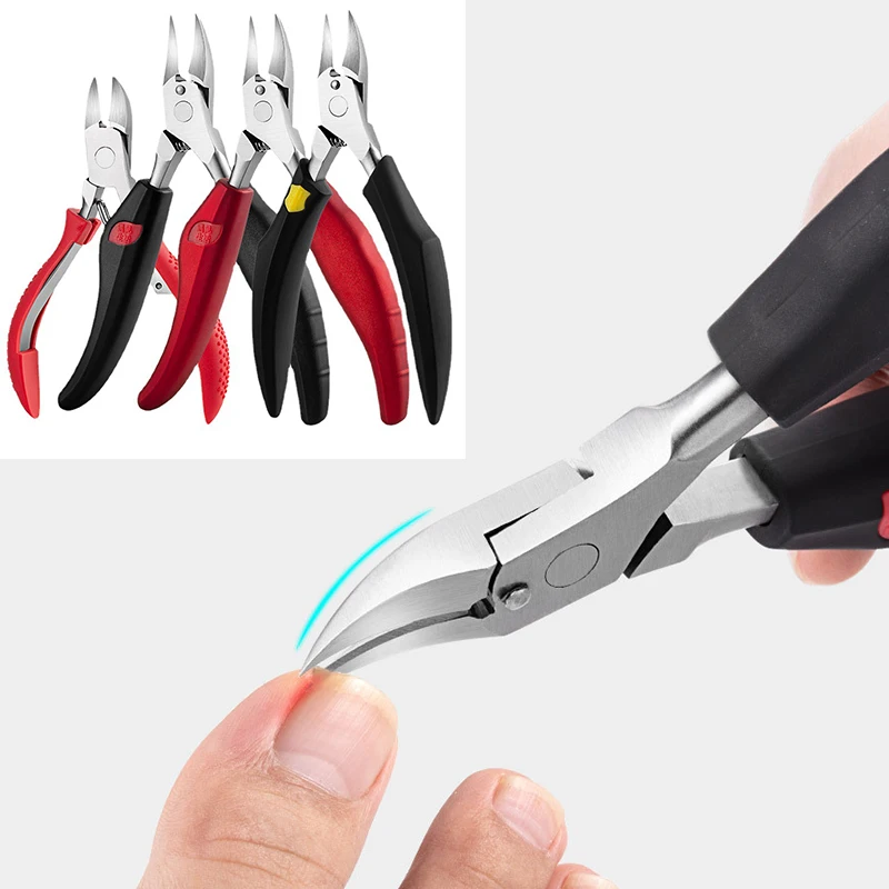 Toenail Nail Clippers Cutters Stainless Steel Toenail Ingrown Dead Skin Remover Nail Scissor Manicure Paronychia Correction Tool