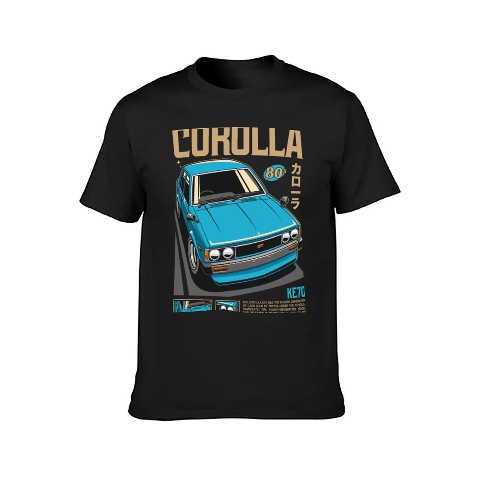 Corolla KE70 T-Shirt summer top cute tops mens tall t shirts