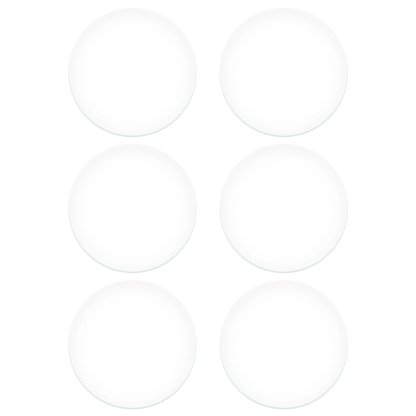

6Pcs Round Glass Watch Lens Replacement Transparent High Definition Flat Lens for Watch Repair Parts Professional Use