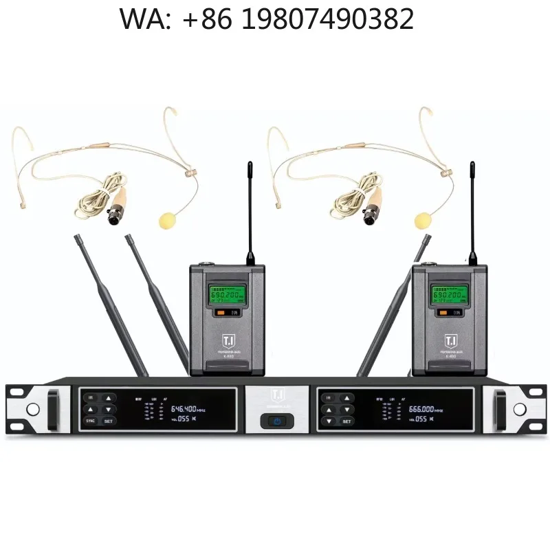 Professional Long Distance Wireless Microphone High Fidelity Audio Mic for Indoor Outdoor Live Events and Hosting