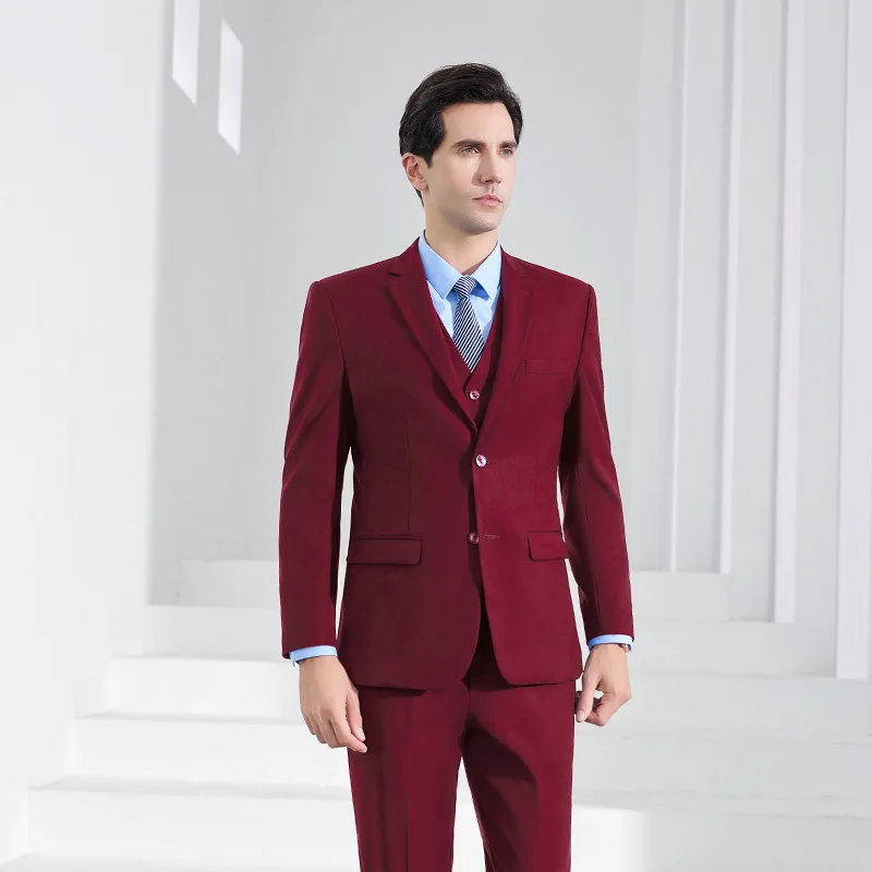 

New men's suits, business suits, three-piece suits (jacket, vest, pants), custom wedding dresses, groom's suits