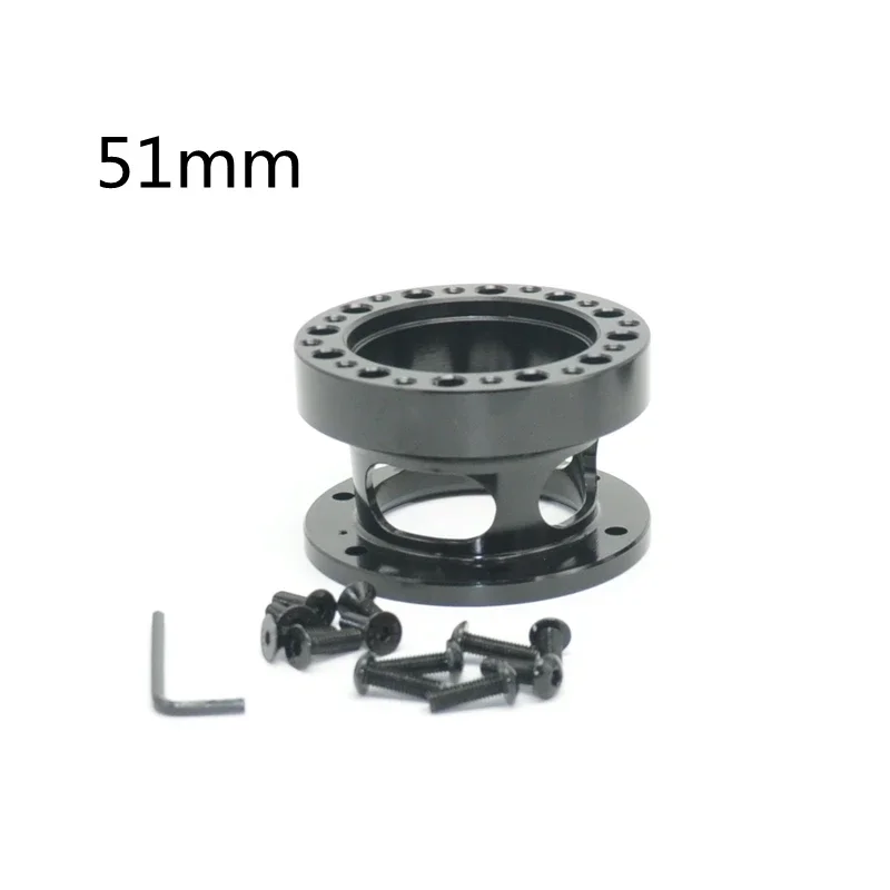 2022 New Hollow out modelling Universal Steering Wheel Hub Spacer 51mm 76mm 101mm Boss Kit Adapter Spacer Black