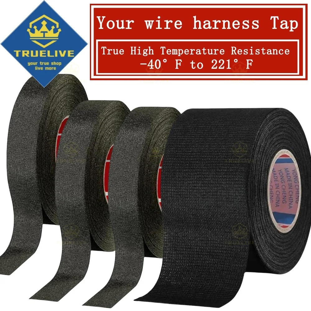 5/3/1PCS Wire Harness Tape Electrical Tape Insulating Car Cable Tapes Sticker Noise Heat Resistance Tapes PVC Fabric Cloth Wrap