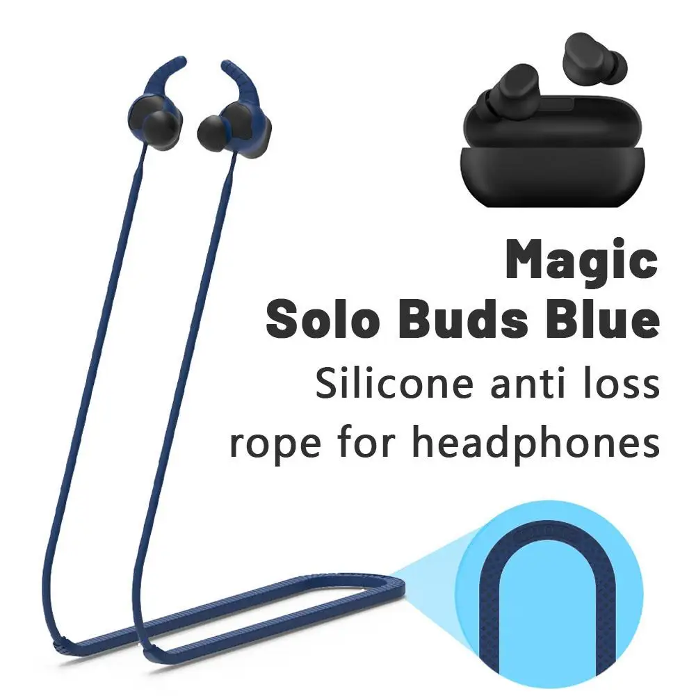 For Apple Magic Sound Beat Solo Buds Bluetooth Earphones Rope Rope Anti Neck Extension Silicone Loss R0V5