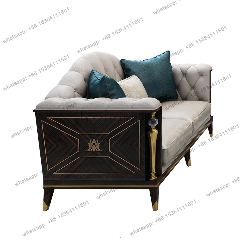 

American sofa villa large apartment 123 combination sofa post-modern living room combination furniture