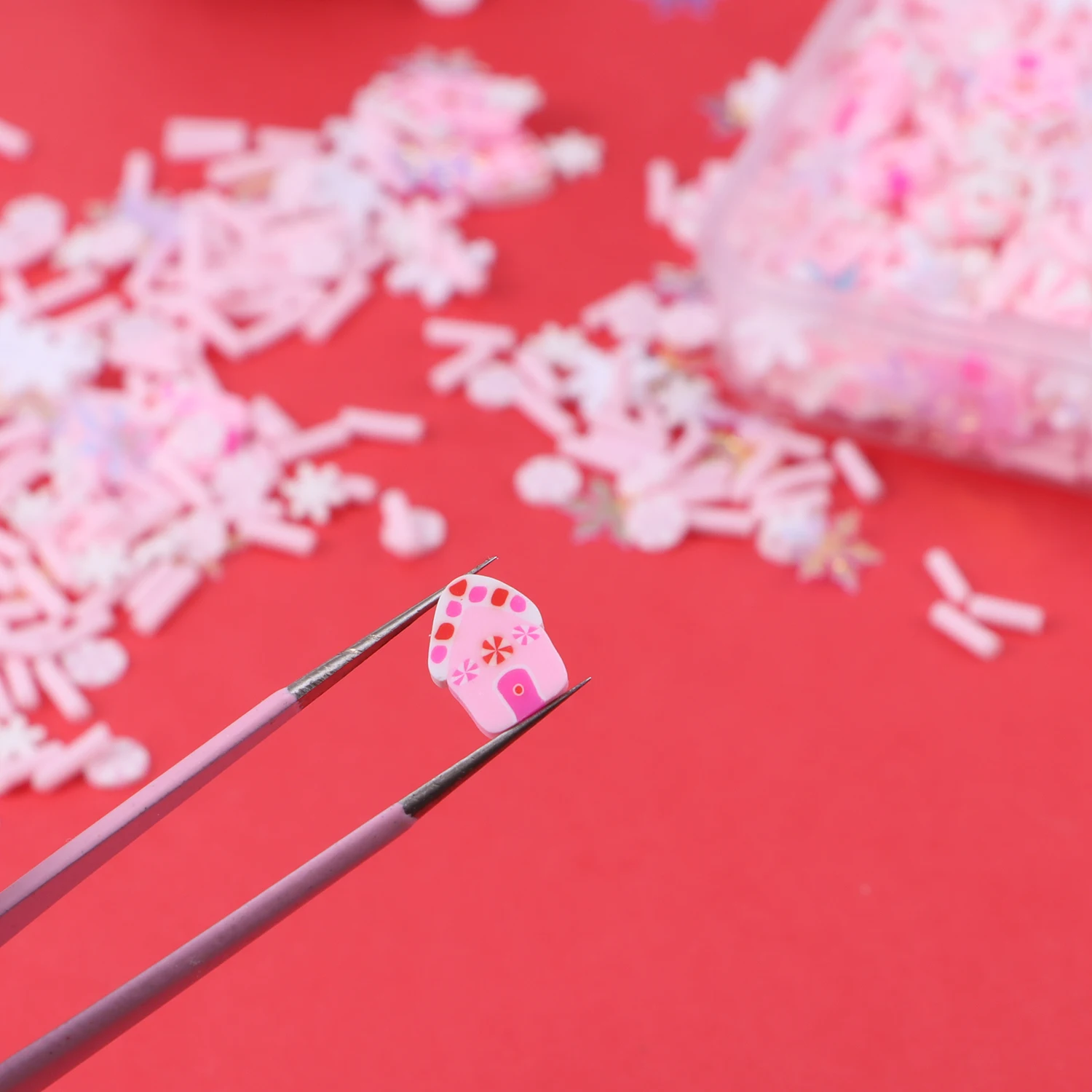 40 g Weihnachts-Polymer-Ton-Scheiben, Epoxidharz-Füller, niedliche Schneeflocke, Urlaub, Schleim, Materialien, DIY, Basteln, Maniküre-Zubehör – Detail 17