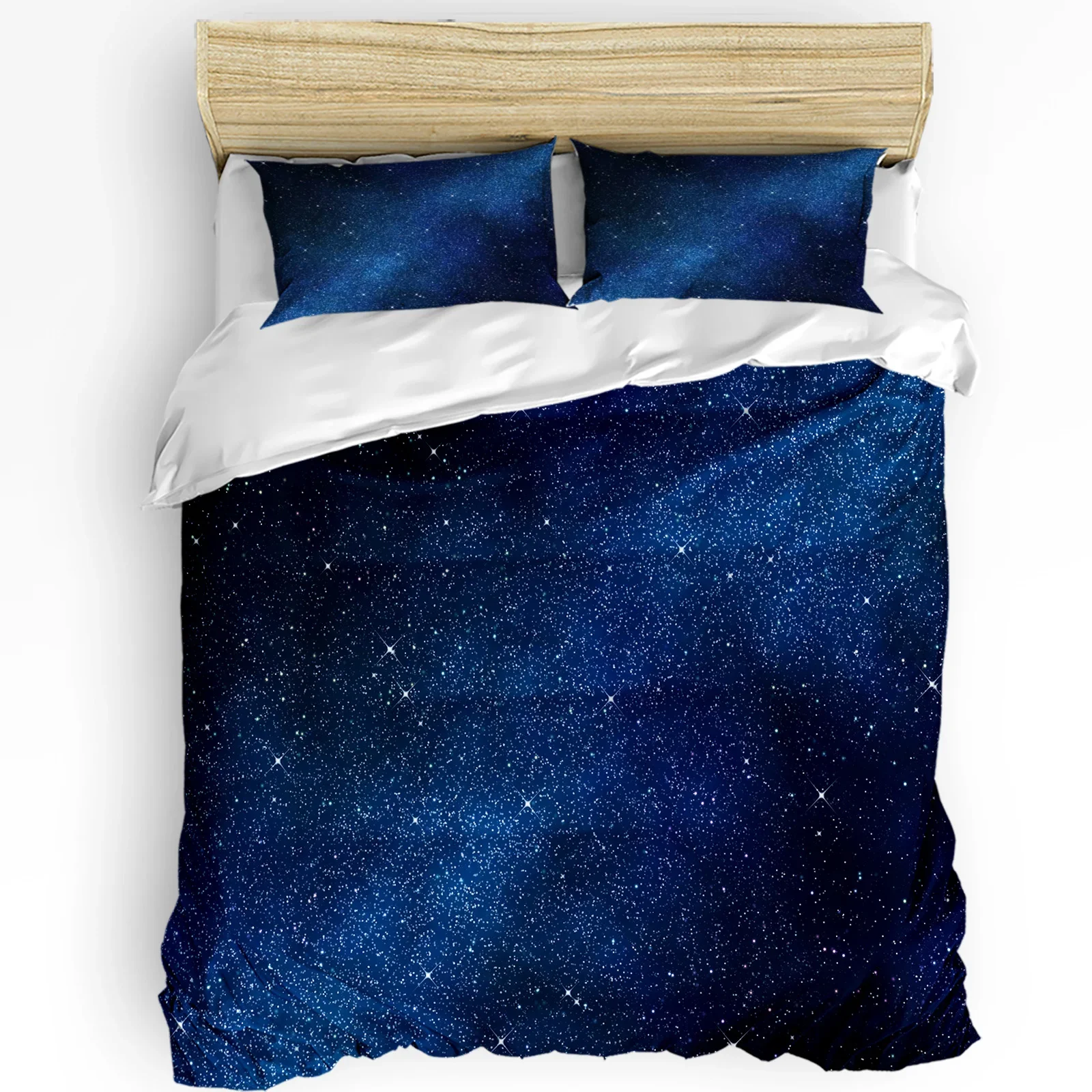 3pcs Bedding Set Star Galaxy Starry Sky Home Textile Duvet Cover Pillow Case Boy Kid Teen Girl Bedding Covers Set