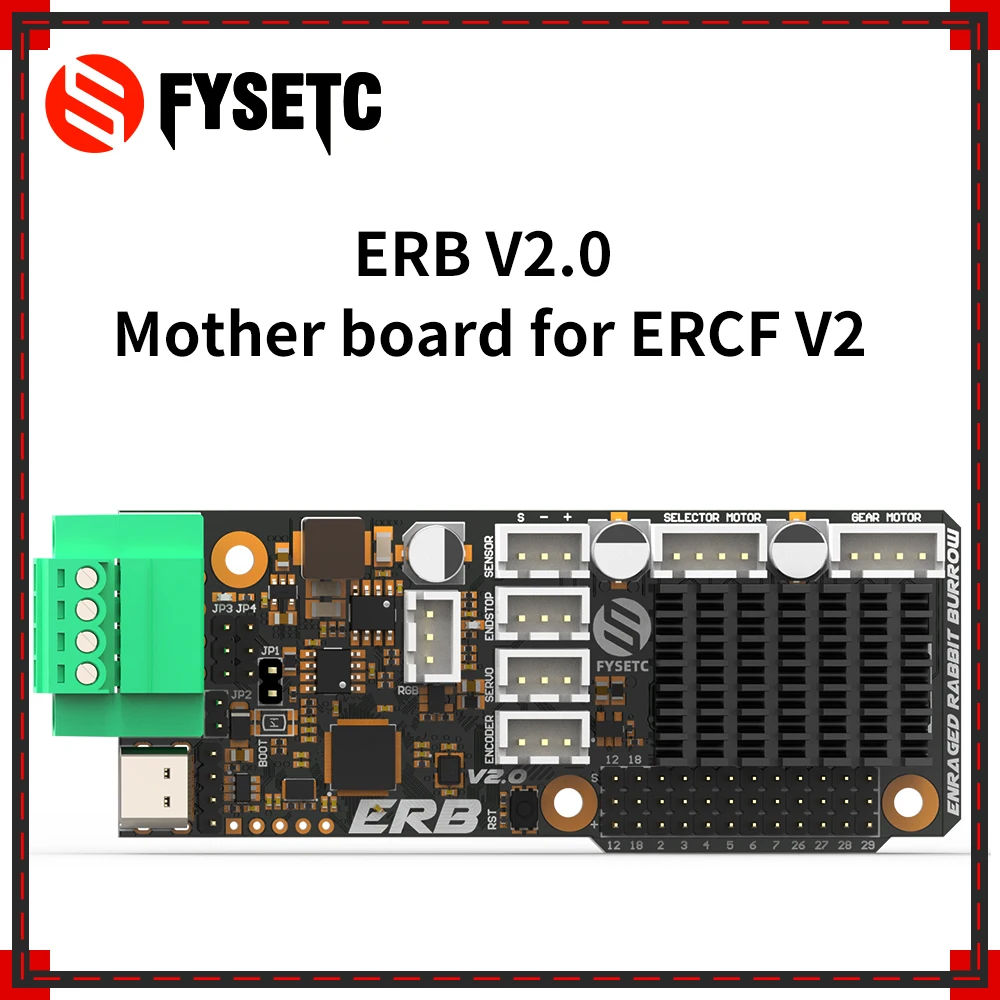 Scheda madre ERB V2.0 Driver TMC2209 integrati con interfaccia CANBUS basata su RP2040 per stampante 3D Voron ERCF V2.0 ERCT ERCT ERF