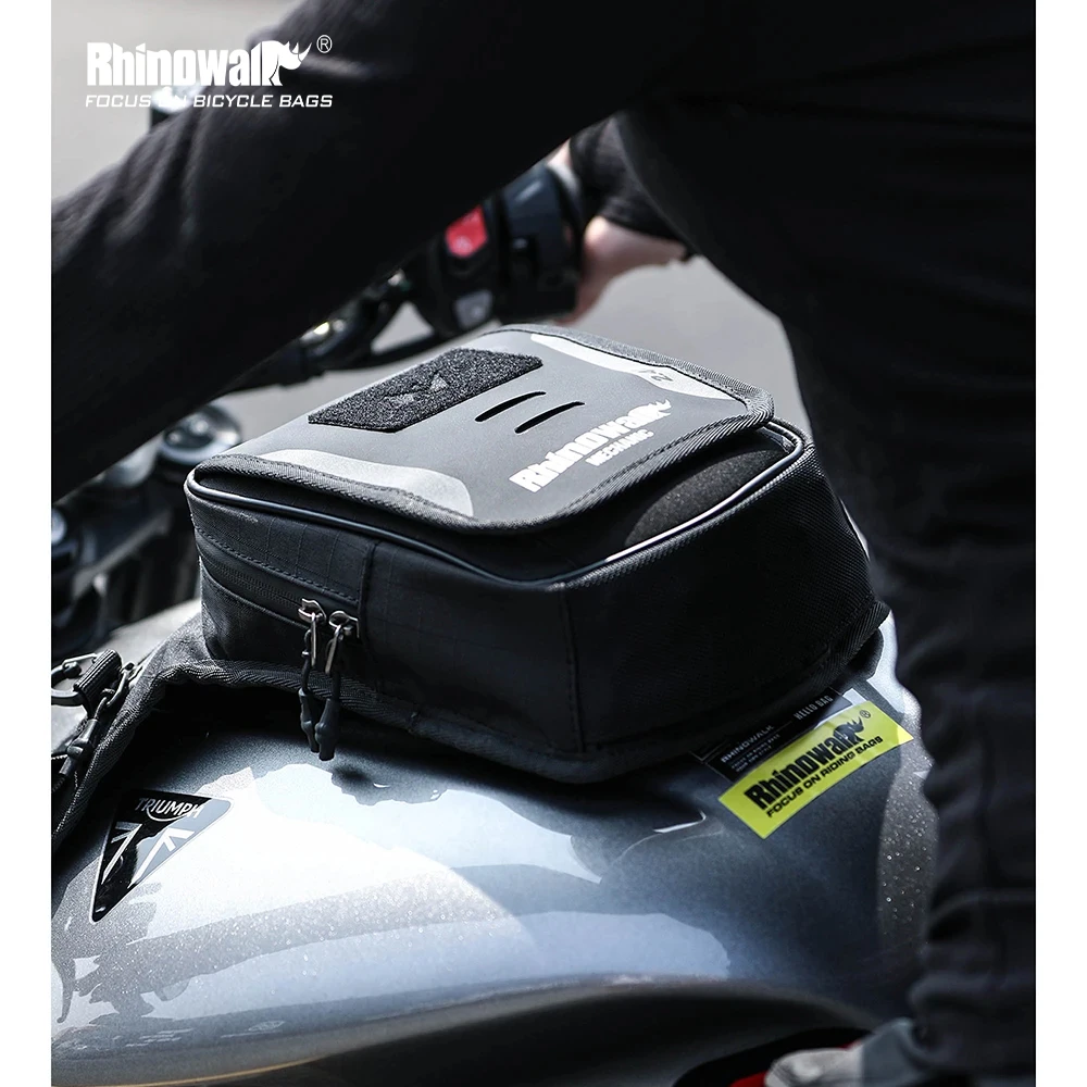

Rhinowalk Motorcycle Leg Bag Multi-Use Magnetic Tank Bag Crossbody Bag Multi-Pocket Anti-Lost Key Clip Design With rain cover