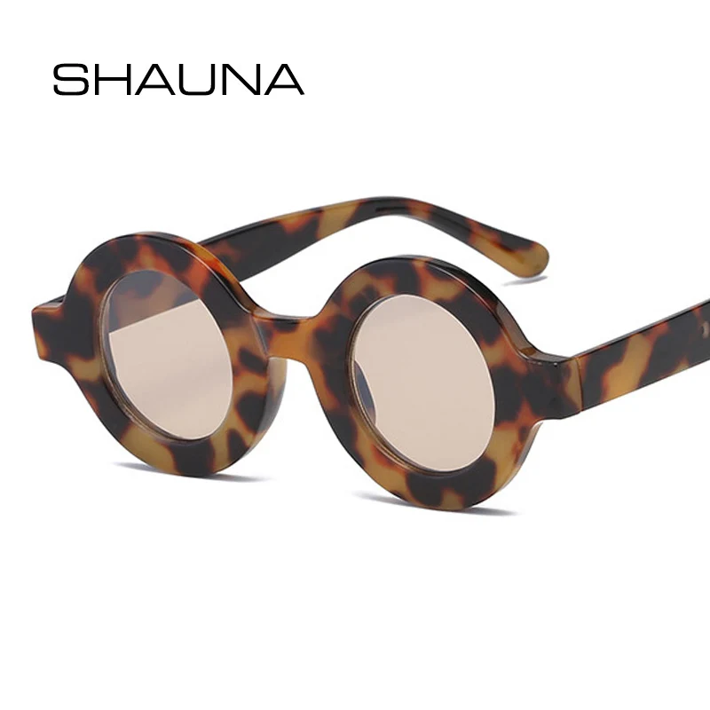 SHAUNA Ins popularne Retro małe okrągłe okulary przeciwsłoneczne damskie oprawki w kształcie litery modne oprawki do okularów blokujących niebieskie światło