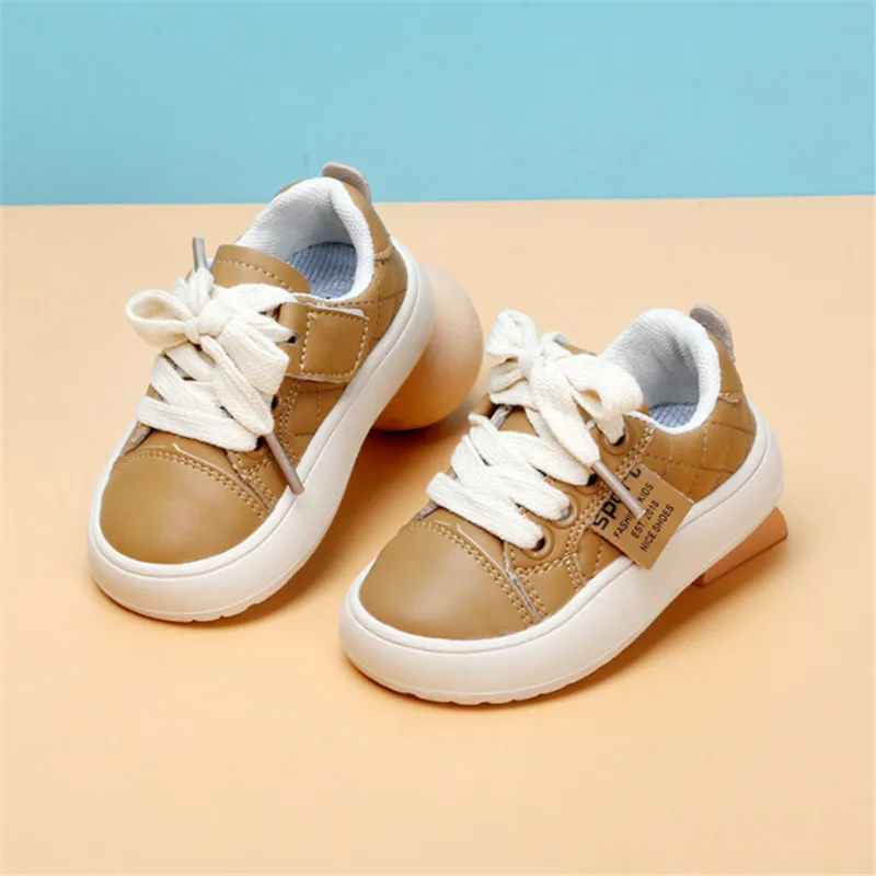 New Spring Baby First Walkers Leather Toddler Boys Sneakers Soft Sole Infant Fashion little Girls Boys Shoes 15-25