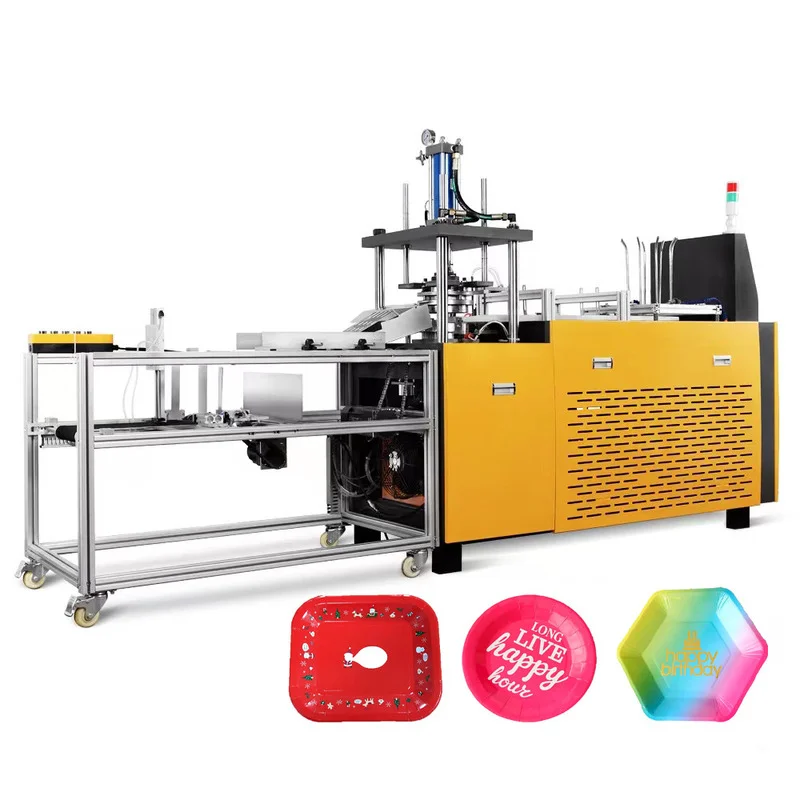 Semi Automatic Disposable Lunch Box Pulp Molding Tableware Paper Plate Making Machine