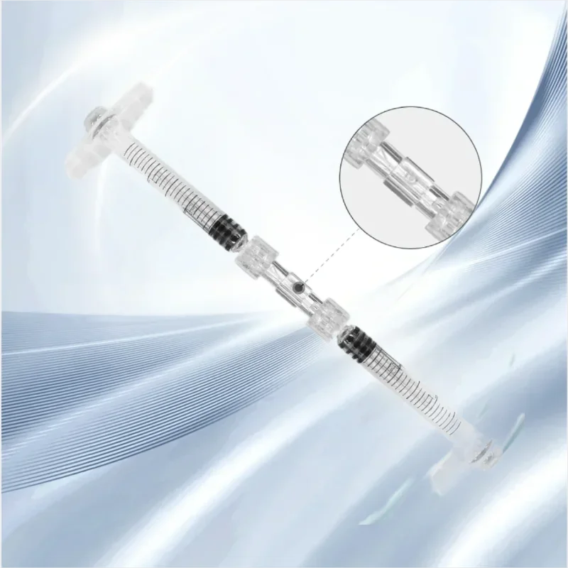 Connector  Syringe Female  Female Transparent Adapter Double Joints Coupler Medical Sterile
