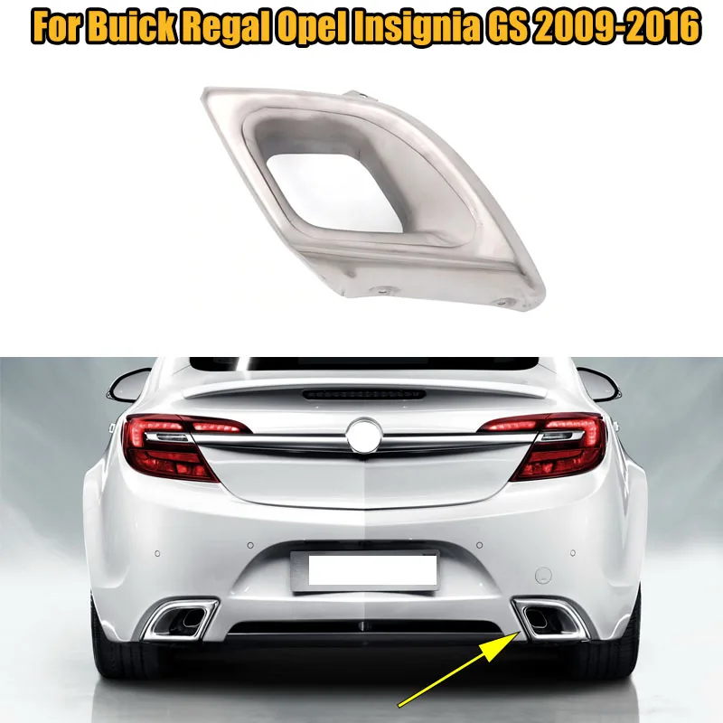 

Car Exhaust Pipe Tail Throat Muffler Rear Bumper Frame Decorative Cover For Buick Regal Opel Insignia GS 2009-2016